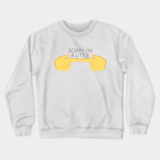 Two index fingers touching shy nervous emoticon Crewneck Sweatshirt